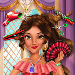 Play Online Latina Princess Real Haircuts Game For Free Veetk Com