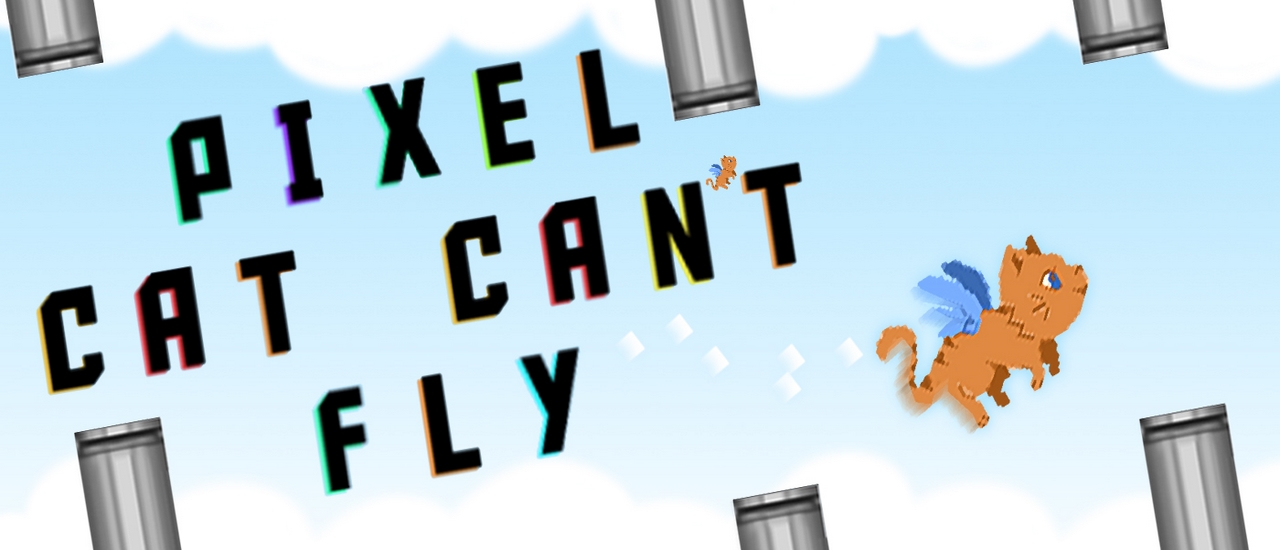 Pixel Cat Can T Fly